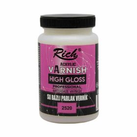 Rich High Gloss VR-250-001 Parlak 130 cc Su Bazlı Vernik
