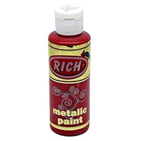 Rich Kızıl 120 cc Metalik Boya kızıl kahve akrilik boya
