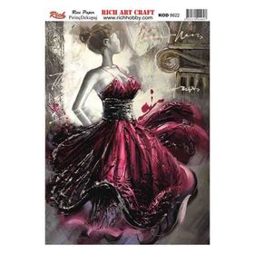 Rich Kod 8622 Pirinç Dekupaj Kağıdı