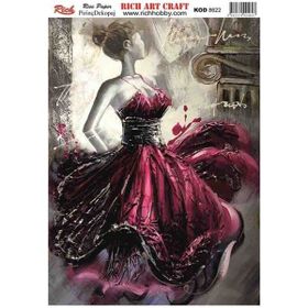 Rich Kod 8622 Pirinç Dekupaj Kağıdı