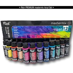 Rich Mastermix 60 cc 6'lı Canlı Renkler Akrilik Boya