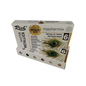 Rich Mastermix 60 cc 6'lı Metalik Renkler Akrilik Boya