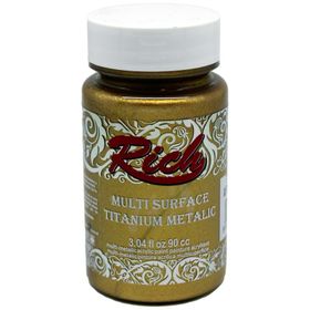 Rich Metalik 2524 Antik Altın 0.90cc Akrilik Boya multi surface titanium