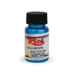 Rich Metalik Mavi 50 cc Kumaş Boyası