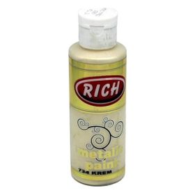 Rich Metalik No:734 Krem 130ml Akrilik Boya