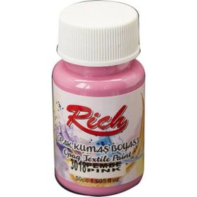 Rich Metalik Pembe 50 cc Kumaş Boyası