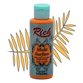 Rich MLT2134 Multi Surface Turunç 130 cc Akrilik Boya