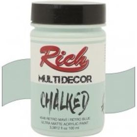 Rich Multi Decor Chalked 100 cc Retro Mavi Akrilik Boya