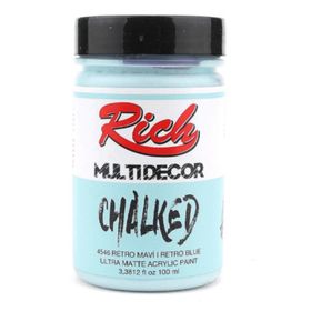 Rich Multi Decor Chalked 100 cc Retro Mavi Akrilik Boya