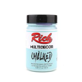 Rich Multi Decor Chalked 100 cc Retro Mavi Akrilik Boya