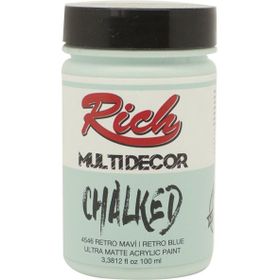 Rich Multi Decor Chalked 100 cc Retro Mavi Akrilik Boya