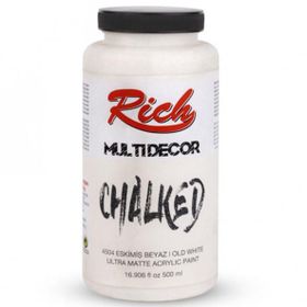 Rich Multi Decor Chalked 500 cc Eskimiş Beyaz Akrilik Boya