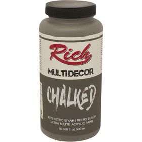 Rich Multi Decor Chalked 500 cc Retro Siyah Akrilik Boya