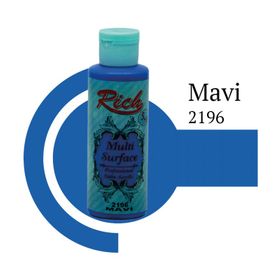 Rich Multi Surface 120 cc 2196 Mavi Akrilik Boya