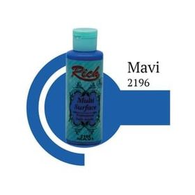 Rich Multi Surface 120 cc 2196 Mavi Akrilik Boya