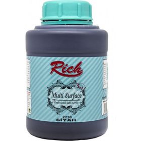 Rich Multi Surface 1250 cc Is Siyah Akrilik Boya