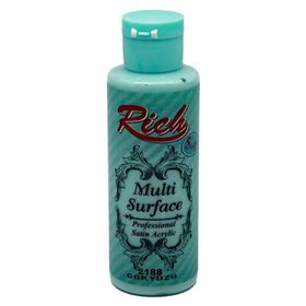 Rich Multi Surface Her Yüzey İçin 130cc Akrilik Boya vintage turkuaz