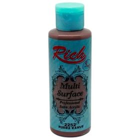 Rich Multi Surface Pudra Kahve 130 cc Akrilik Boya