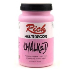 Rich Multidecor Chalked 4522 Bebek 250 ml Pembe Akrilik Boya