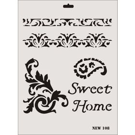 Rich N-108 Yeni Seri XL 35x25 cm Stencil