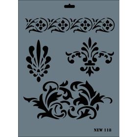 Rich N-118 Yeni Seri XL 35x25 cm Stencil