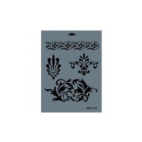 Rich N-118 Yeni Seri XL 35x25 cm Stencil