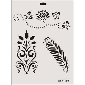 Rich N-119 Yeni Seri XL 35x25 cm Stencil
