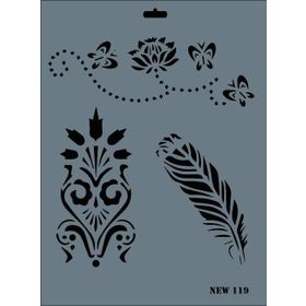 Rich N-119 Yeni Seri XL 35x25 cm Stencil