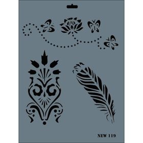 Rich N-119 Yeni Seri XL 35x25 cm Stencil