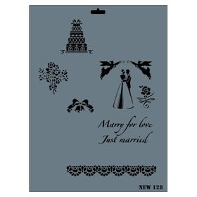 Rich N-128 Yeni Seri XL 35x25 cm Stencil