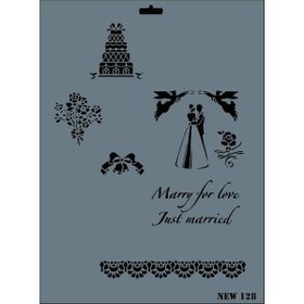 Rich N-128 Yeni Seri XL 35x25 cm Stencil