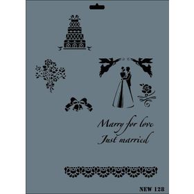 Rich N-128 Yeni Seri XL 35x25 cm Stencil