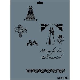 Rich N-128 Yeni Seri XL 35x25 cm Stencil