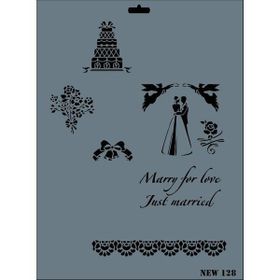 Rich N-128 Yeni Seri XL 35x25 cm Stencil