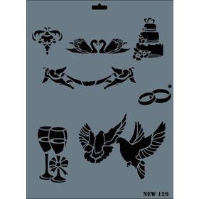 Rich N-129 Yeni Seri XL 35x25 cm Stencil