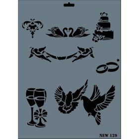 Rich N-129 Yeni Seri XL 35x25 cm Stencil