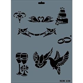 Rich N-129 Yeni Seri XL 35x25 cm Stencil