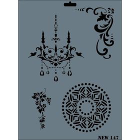 Rich N-147 Yeni Seri XL 35x25 cm Stencil