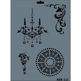 Rich N-147 Yeni Seri XL 35x25 cm Stencil