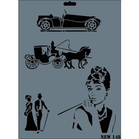 Rich N-148 Yeni Seri XL 35x25 cm Stencil