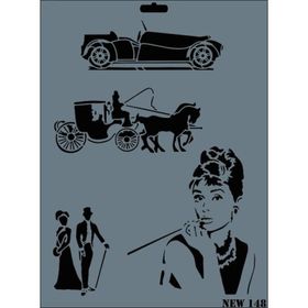 Rich N-148 Yeni Seri XL 35x25 cm Stencil