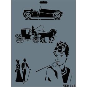 Rich N-148 Yeni Seri XL 35x25 cm Stencil