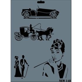 Rich N-148 Yeni Seri XL 35x25 cm Stencil