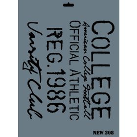 Rich N-208 Yeni Seri XL 35x25 cm Stencil