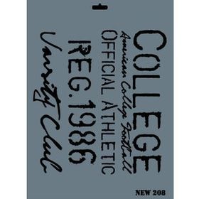 Rich N-208 Yeni Seri XL 35x25 cm Stencil