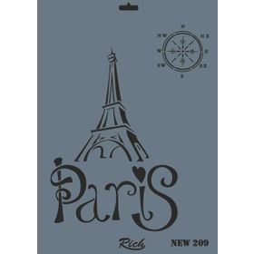 Rich N-209 Yeni Seri XL 35x25 cm Stencil