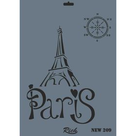Rich N-209 Yeni Seri XL 35x25 cm Stencil
