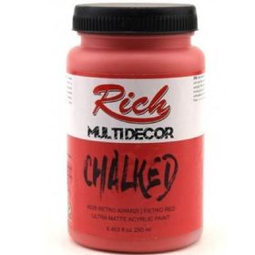 Rich N 4528 Multi Decor Chalked Retro Kırmızı 250 ml Akrilik Boya