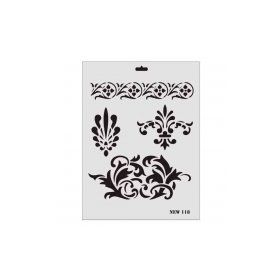 Rich New-118 Desen Stencil 25x35 cm Şablon