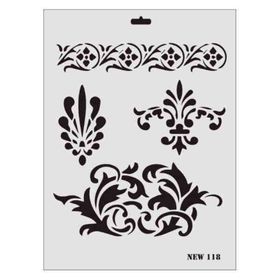 Rich New-118 Desen Stencil 25x35 cm Şablon